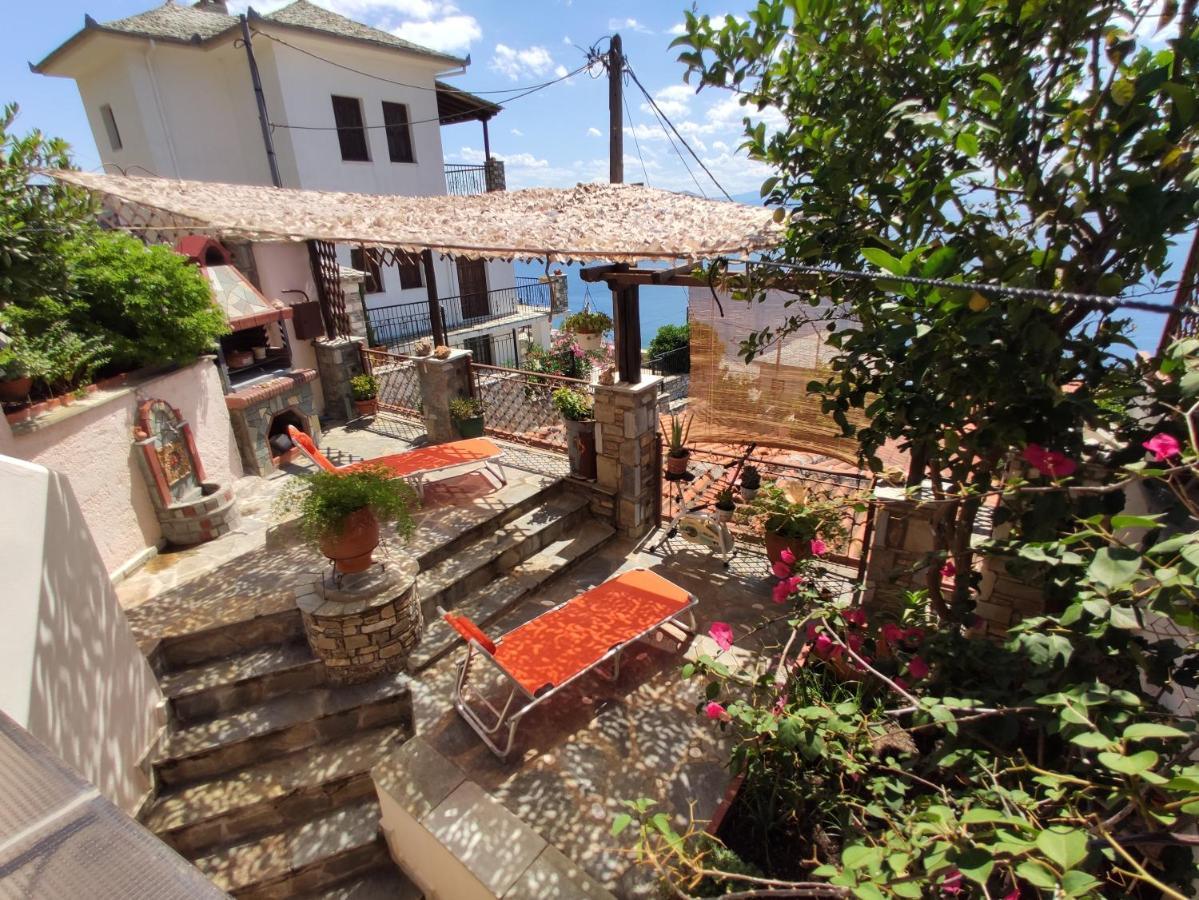 The Pagasetic Balcony - Magestic Sea Cottage โวโลส ภายนอก รูปภาพ