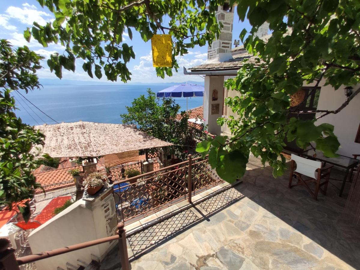 The Pagasetic Balcony - Magestic Sea Cottage โวโลส ภายนอก รูปภาพ
