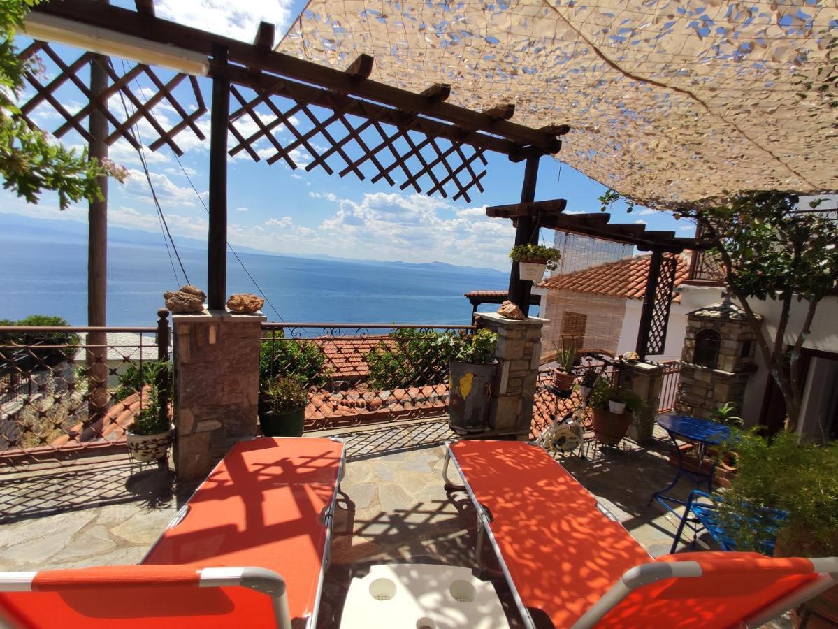 The Pagasetic Balcony - Magestic Sea Cottage โวโลส ภายนอก รูปภาพ