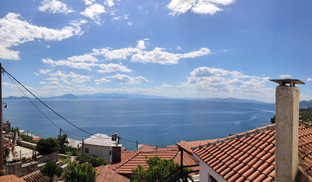 The Pagasetic Balcony - Magestic Sea Cottage โวโลส ภายนอก รูปภาพ