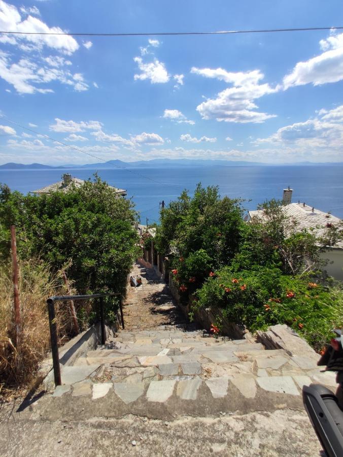 The Pagasetic Balcony - Magestic Sea Cottage โวโลส ภายนอก รูปภาพ