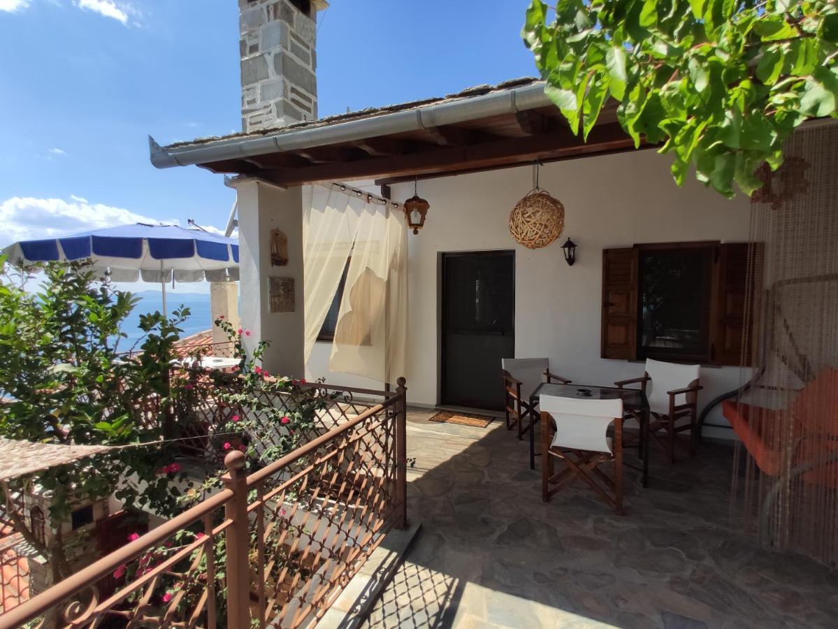 The Pagasetic Balcony - Magestic Sea Cottage โวโลส ภายนอก รูปภาพ