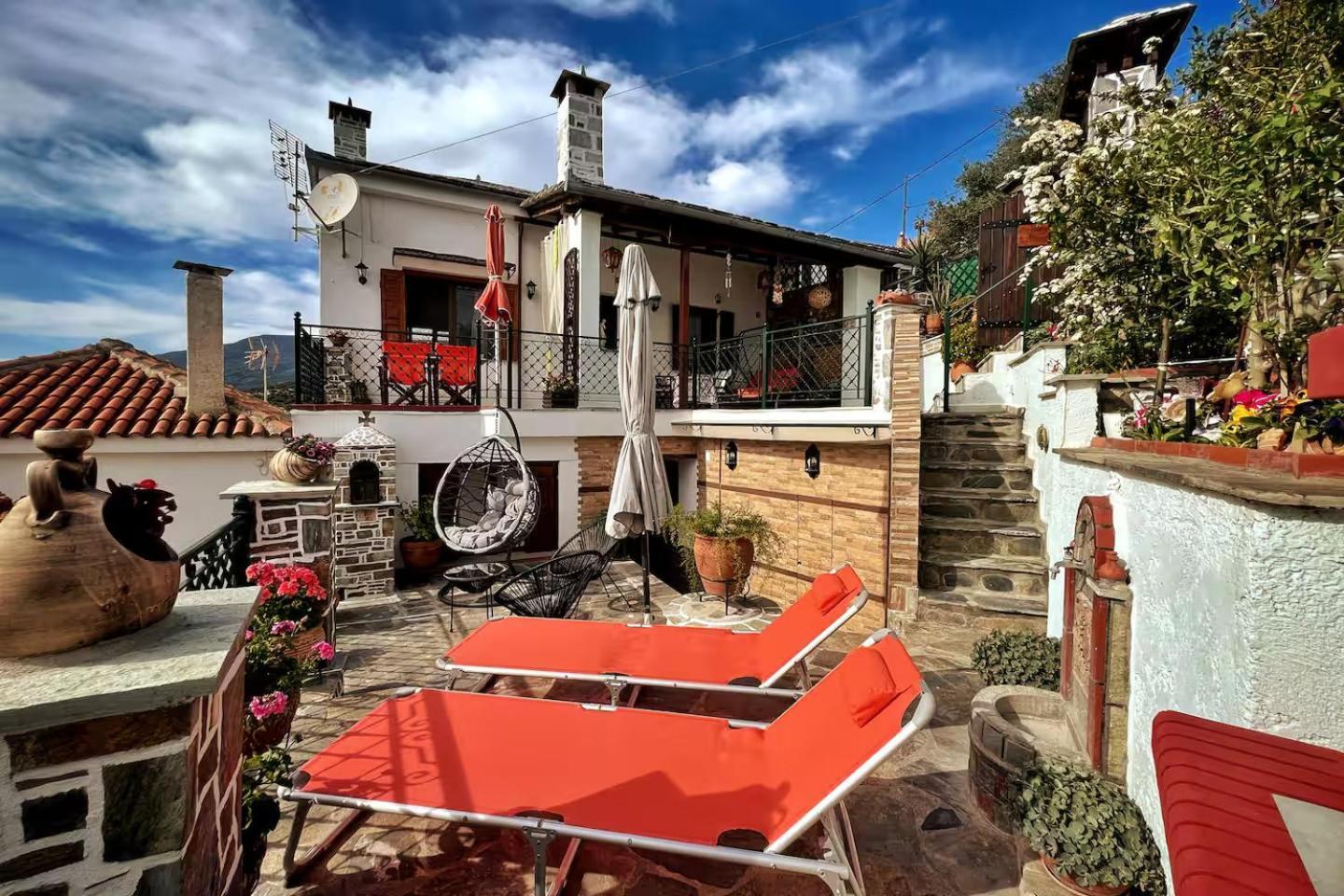 The Pagasetic Balcony - Magestic Sea Cottage โวโลส ภายนอก รูปภาพ
