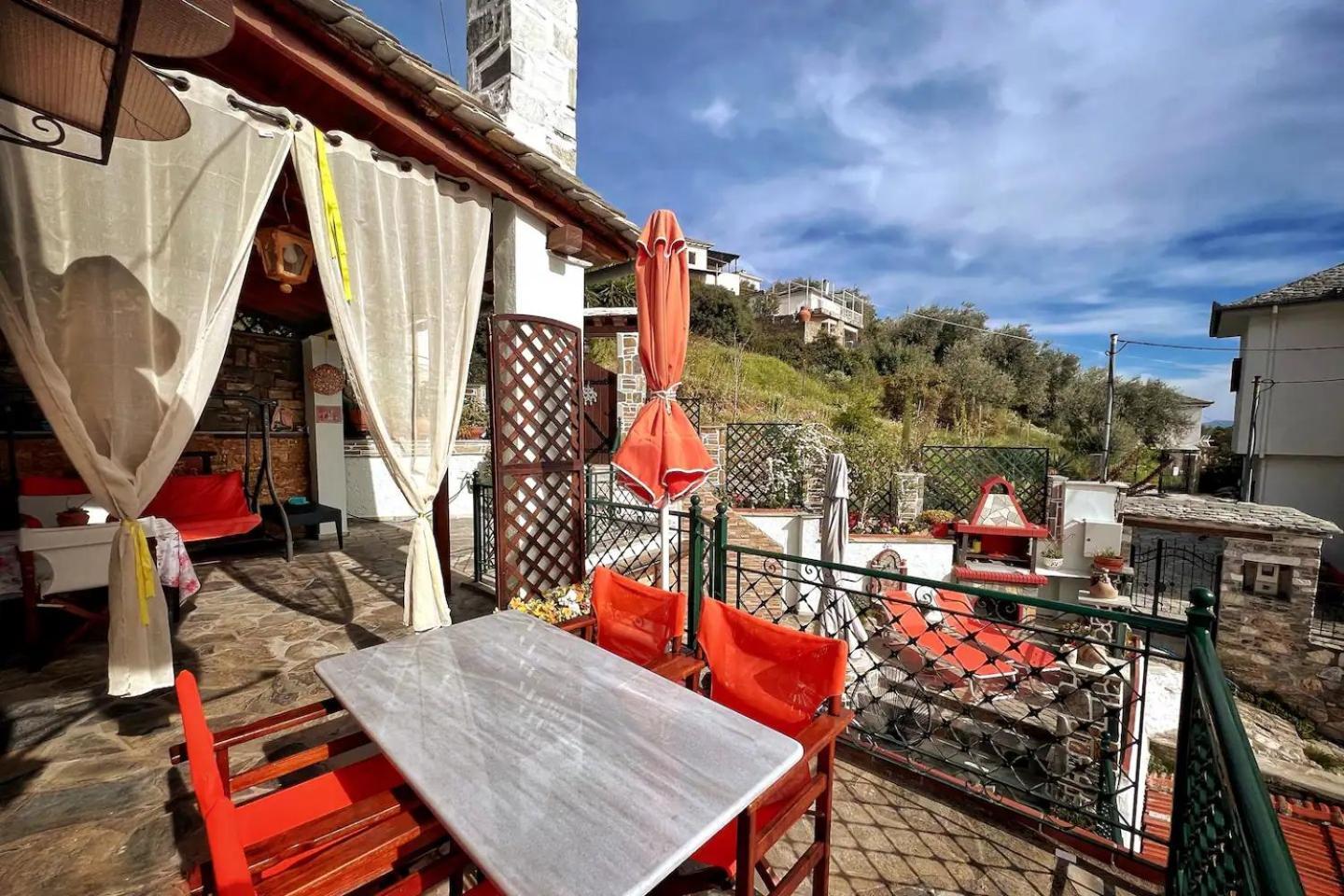 The Pagasetic Balcony - Magestic Sea Cottage โวโลส ภายนอก รูปภาพ