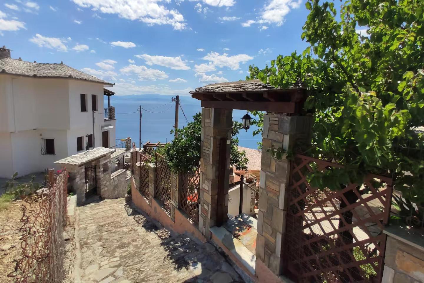 The Pagasetic Balcony - Magestic Sea Cottage โวโลส ภายนอก รูปภาพ